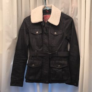 Jacket with Wool Collar